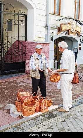 XXVII Festival International des Arts "Slavianski bazar à Vitebsk" - 2018 . Rue de la ville des festivals. Banque D'Images