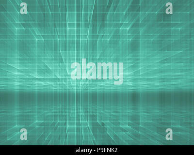Mur Perspective - abstract image générée numériquement Banque D'Images