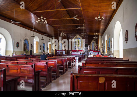 La Cathédrale Saint-james the Apostle aussi appelée cathédrale Santiago de Veraguas Panama en prêt pour la Journée mondiale de la Jeunesse (JMJ) 2019 Banque D'Images