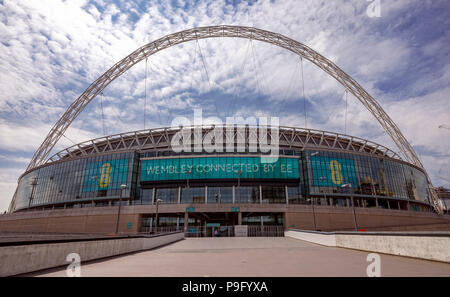 L'extérieur du stade de Wembley à Londres du nord Banque D'Images