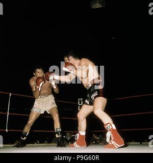 COMBATE DE BOXEO. Banque D'Images