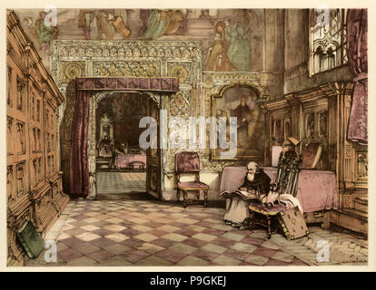 À l'intérieur de la sacristie de la cathédrale de Tolède. Banque D'Images