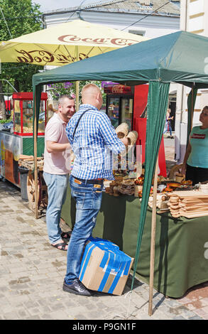 XXVII Festival International des Arts "Slavianski bazar à Vitebsk" - 2018 . Rue de la ville des festivals. Banque D'Images