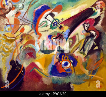 2 Fragment de Composition VII, Vassily Kandinsky, 1913, Albright-Knox Art Gallery, Buffalo, New York, USA, Amérique du Nord Banque D'Images