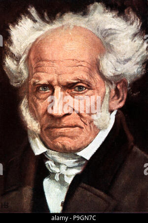 Arthur Schopenhauer (1788-1860), philosophe allemand. Banque D'Images