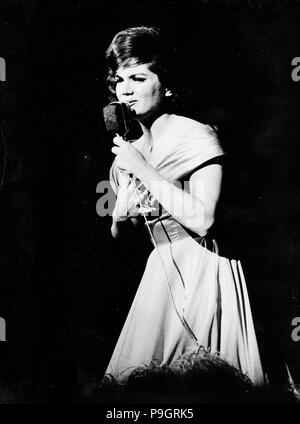 Connie Francis, Teatro Lirico, Milan 1961 Banque D'Images