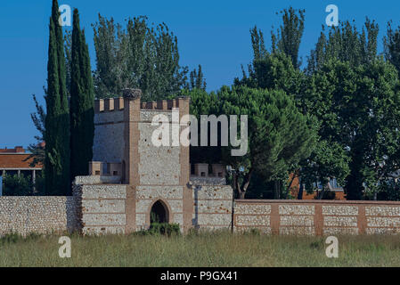 Mur d'Alcala de Henares 13ème siècle, village de la communauté de Madrid. L'Espagne, l'Europe Banque D'Images