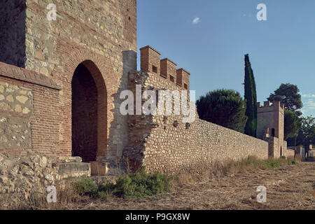 Mur d'Alcala de Henares 13ème siècle, village de la communauté de Madrid. L'Espagne, l'Europe Banque D'Images