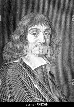 René Descartes (1596-1650), philosophe et mathématicien français. Banque D'Images