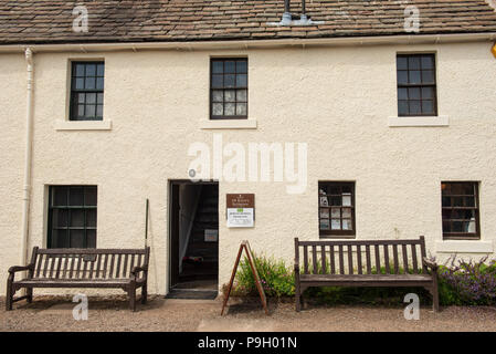 Maison natale de J. M. Barrie, auteur de Peter Pan, Kirriemuir, Angus en Écosse. Banque D'Images