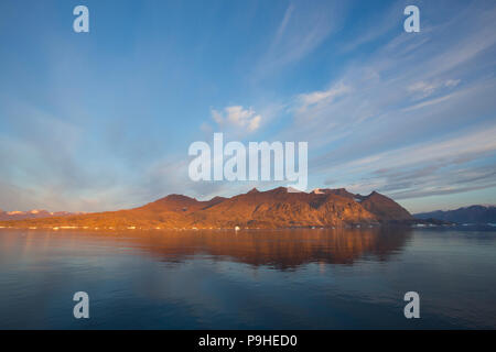 Paysage pittoresque, Scoresby Sound, Groenland Banque D'Images