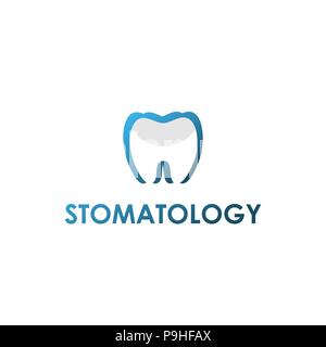 Logo de la dentisterie. L'entreprise Identité de marque dentiste logo vector design. Logo pour le dentiste et clinique dentaire. Illustration de Vecteur