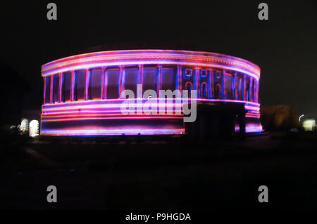 Le parlement de l'Inde, petite copie de parlement à Gujarat-India Banque D'Images