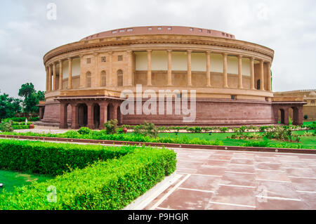 Le parlement de l'Inde, petite copie de parlement à Gujarat-India Banque D'Images