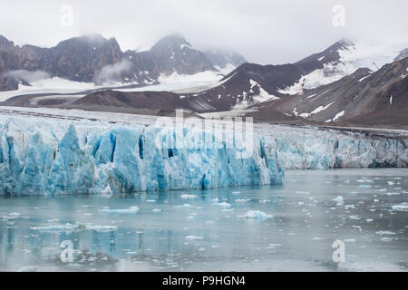 Quatorzième de juillet Glacier, Svalbard Banque D'Images