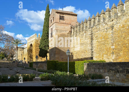 Le fortifiée à Cordoue, Espagne sur la Calle Cairuan Banque D'Images