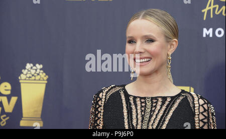 2018 Le film de MTV et TV Prix comprend : Kristen Bell Où : Los Angeles, California, United States Quand : 16 juin 2018 Apega/WENN.com Crédit : Banque D'Images