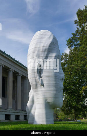 Laura, Jaume Plensa, 2012, Albright-Knox Art Gallery, Buffalo, New York, USA, Amérique du Nord, Banque D'Images