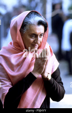 Indira Gandhi (1917-1984), homme politique indien. Banque D'Images