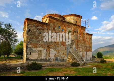 L'église du monastère de Saint-Nicolas, Manastir, Kollë Shën Mesopotam, près de Saranda, Albanie, Qark Vlora Banque D'Images