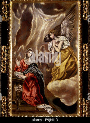 L'annonciation' par El Greco. Banque D'Images