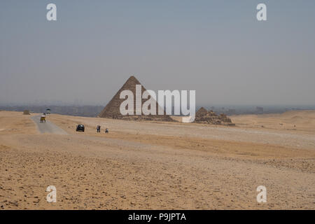 Pyramide de Menkaourê, Giza, Egypte Banque D'Images