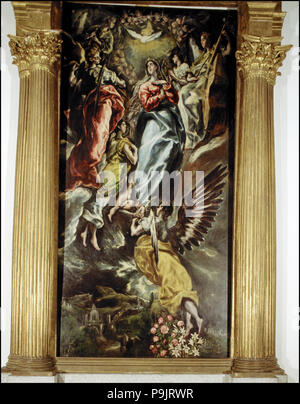 L Assomption De La Vierge Peint Par El Greco Photo Stock Alamy