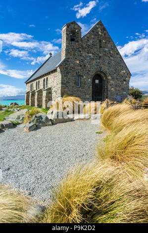 TEKAPO lake tekapo nouvelle zélande ile sud Nouvelle zelande église du bon berger le lac Tekapo Nouvelle-Zélande nz ile du sud du district du Mackenzie Banque D'Images