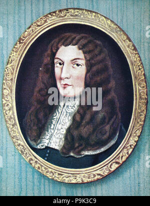 Anthony Ashley Cooper, comte de Shaftesbury, PC, 22 juillet 1621 â€" 21 janvier 1683, connu sous le nom de Anthony Ashley Cooper de 1621 à 1630, comme Sir Anthony Ashley Cooper, 2ème baronet de 1630 à 1661, et comme le Seigneur Ashley de 1661 à 1672, était un homme politique français de premier plan au cours de l'interrègne et pendant le règne du roi Charles II, l'amélioration numérique reproduction d'une estampe originale de l'année 1900 Banque D'Images