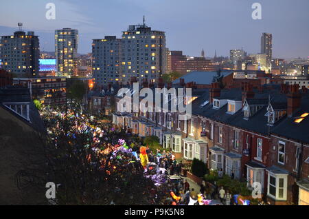 Le Festival des lanternes 2017 Sharrow à Sheffield, Angleterre Banque D'Images