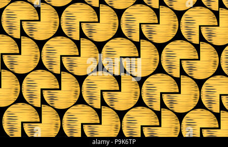 Les formes d'or - Fond d'écran cercles Banque D'Images