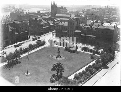 294 SLNSW 8313 Lang Park à l'égard de l'église St Philips Banque D'Images