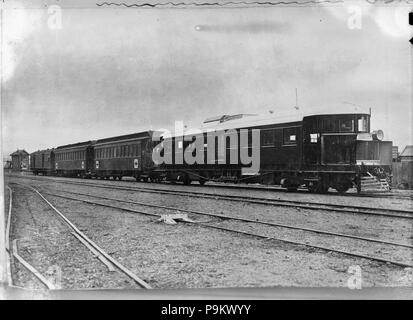 Thomas 312 rail de transmission automobile, (R.M.2), utilisé comme un hôpital train, 1916 339978 ATLIB Banque D'Images