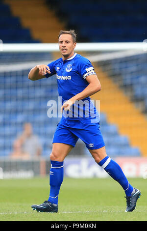 Bury, Lancashire, Royaume-Uni. 18 juillet, 2018. L'avant-saison friendly , Bury v Everton Phil Jagielka d'Everton, de crédit : Nouvelles Images /Alamy Live News Banque D'Images