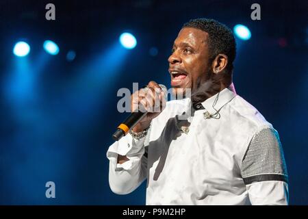 Chicago, Illinois, USA. 14 juillet, 2018. KEITH SWEAT au cours de la 4e Conférence annuelle V103 Block Party d'été à Huntington Bank Pavilion à Chicago, Illinois Crédit : Daniel DeSlover/ZUMA/Alamy Fil Live News Banque D'Images