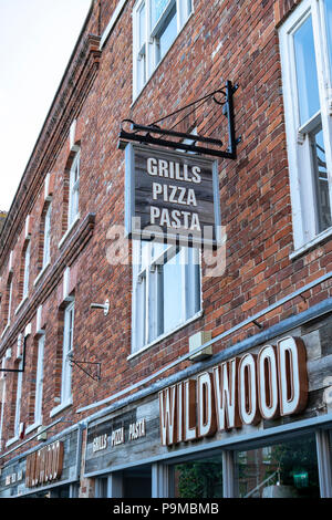 Wildwood restaurant sign Banque D'Images