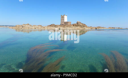 Seymour Tower Lagoon, Jersey Banque D'Images