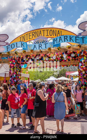 Marché de l'art folklorique internationale 2018 à Santa Fe New Mexico, USA. Banque D'Images