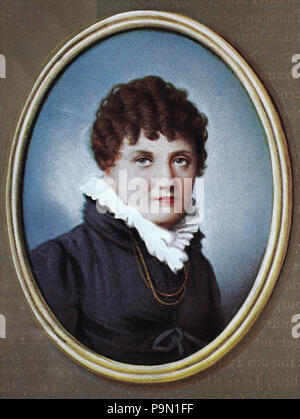 Maria Annunziata, Caroline Murat Marie Annonciade Caroline Murat, nÃ©e Bonaparte, 25 mars 1782 â€" 18 mai 1839, mieux connu sous le nom de Caroline Bonaparte, est le septième enfant survivant et la troisième fille de survivants Carlo Buonaparte et Letizia Ramolino, et une jeune sœur de Napoléon Ier. Elle a été reine de Naples pendant le règne de son époux, l'amélioration numérique reproduction d'une estampe originale de l'année 1900 Banque D'Images