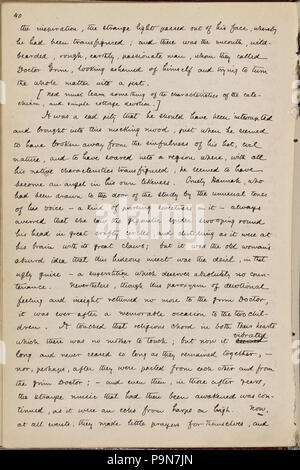 9 médecin (Grimshawe's Secret). Les chapitres 1 - 7 dans la main de Julian Hawthorne. Non daté (NYPL)15823745-5049941 b Banque D'Images