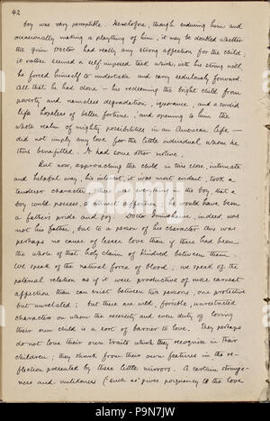 9 médecin (Grimshawe's Secret). Les chapitres 1 - 7 dans la main de Julian Hawthorne. Non daté (NYPL)15823745-5049943 b Banque D'Images