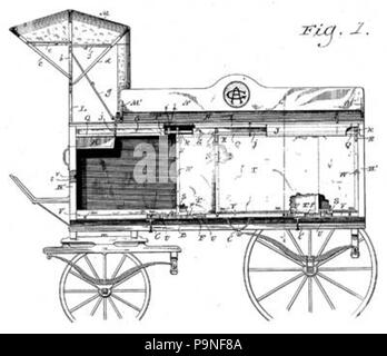 221891 Brasserie Abresch brevet wagon dessin (1) Banque D'Images