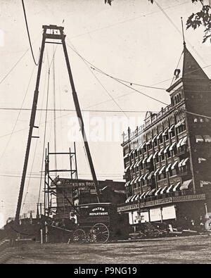 24 1899 - Les soldats &AMP ; Monument marins Construction - Allentown PA Banque D'Images