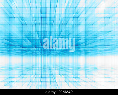 Mur Perspective - abstract image générée numériquement Banque D'Images