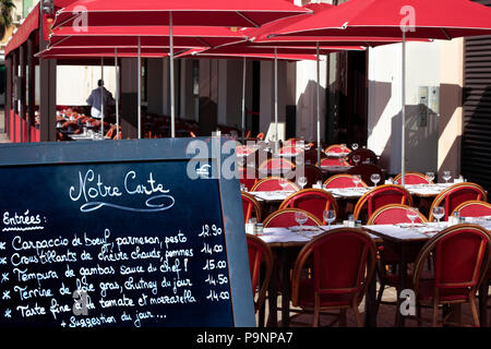 Restaurant français au sud de la France Banque D'Images