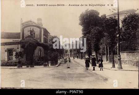 617 EM 6041 - Rosny-sous-BOIS - Avenue de la République Banque D'Images