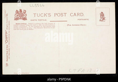 175 Mémorial des martyrs et au Balliol College, Oxford (NPAR) 439080 Banque D'Images