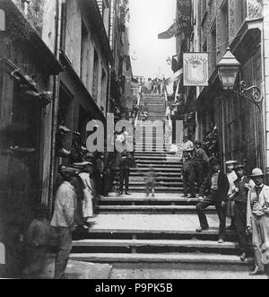 . Anglais : La course Étapes, Québec, Québec, Canada, vers 1870 English : L'escalier Casse-cou, Québec (Québec, Canada), vers 1870 . Entre 1868 et 1876, 244 mesures de l'éclair, la ville de Québec, 1870 Banque D'Images