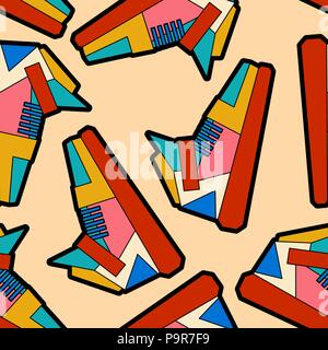 Modèle de chaussures sans couture. Chaussures de sport de fond. Vector ornament Illustration de Vecteur