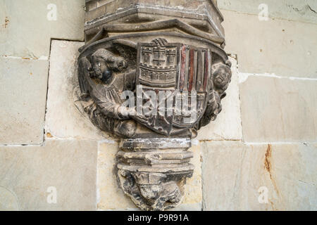 Monastère bénédictin de San Salvador de Oña du 11e siècle dans une petite ville de Oña, Castille et Leon, Espagne Banque D'Images